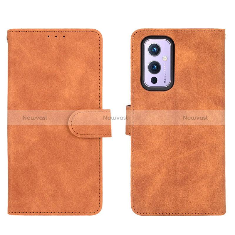 Leather Case Stands Flip Cover Holder L01Z for OnePlus 9 5G