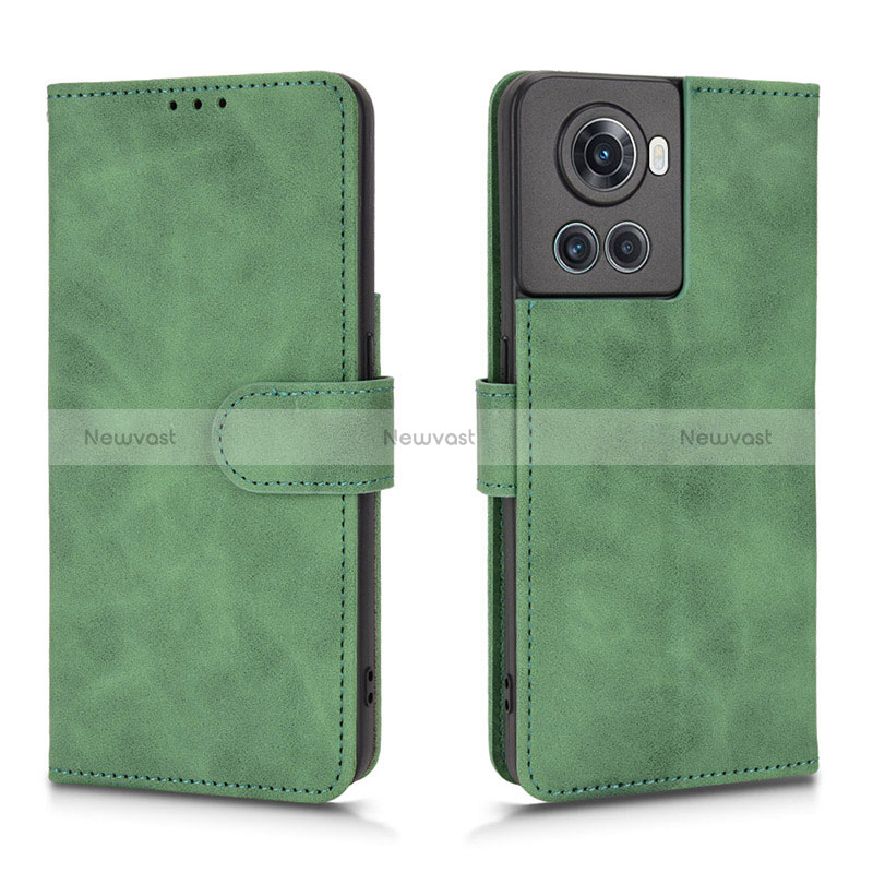 Leather Case Stands Flip Cover Holder L01Z for OnePlus Ace 5G Green