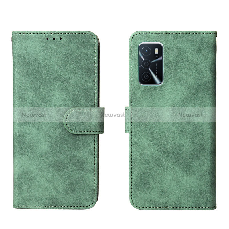 Leather Case Stands Flip Cover Holder L01Z for Oppo A16