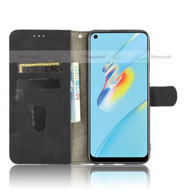 Leather Case Stands Flip Cover Holder L01Z for Oppo A54 4G
