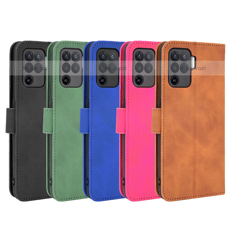 Leather Case Stands Flip Cover Holder L01Z for Oppo A94 4G