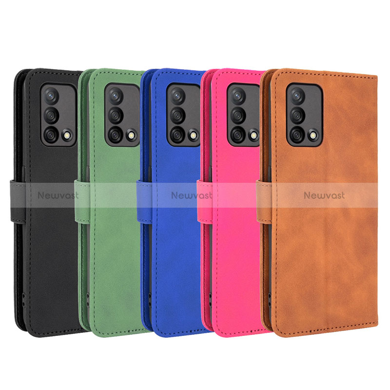 Leather Case Stands Flip Cover Holder L01Z for Oppo A95 4G