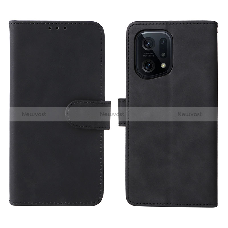 Leather Case Stands Flip Cover Holder L01Z for Oppo Find X5 5G