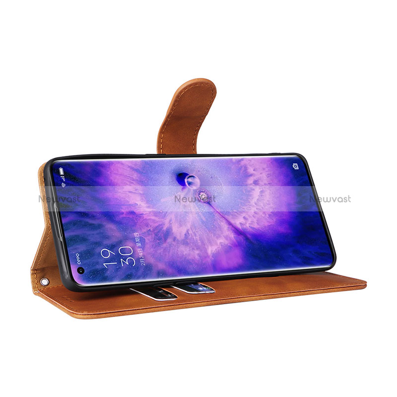 Leather Case Stands Flip Cover Holder L01Z for Oppo Find X5 5G