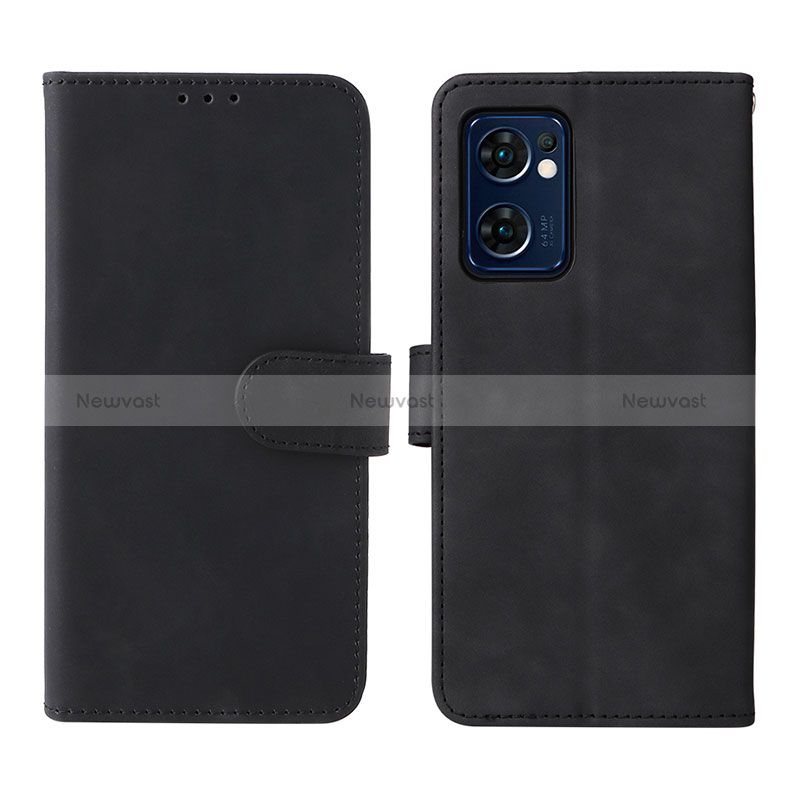 Leather Case Stands Flip Cover Holder L01Z for Oppo Find X5 Lite 5G