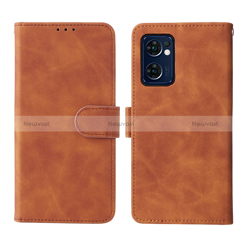 Leather Case Stands Flip Cover Holder L01Z for Oppo Find X5 Lite 5G