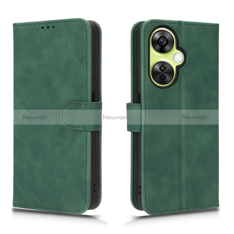 Leather Case Stands Flip Cover Holder L01Z for Oppo K11x 5G Green