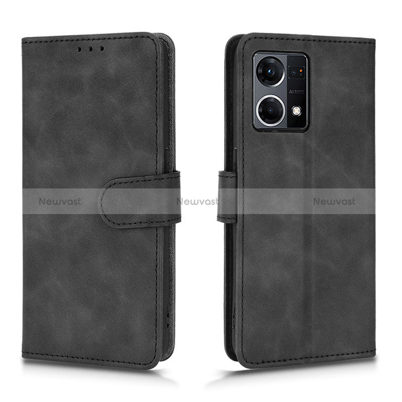 Leather Case Stands Flip Cover Holder L01Z for Oppo Reno8 4G