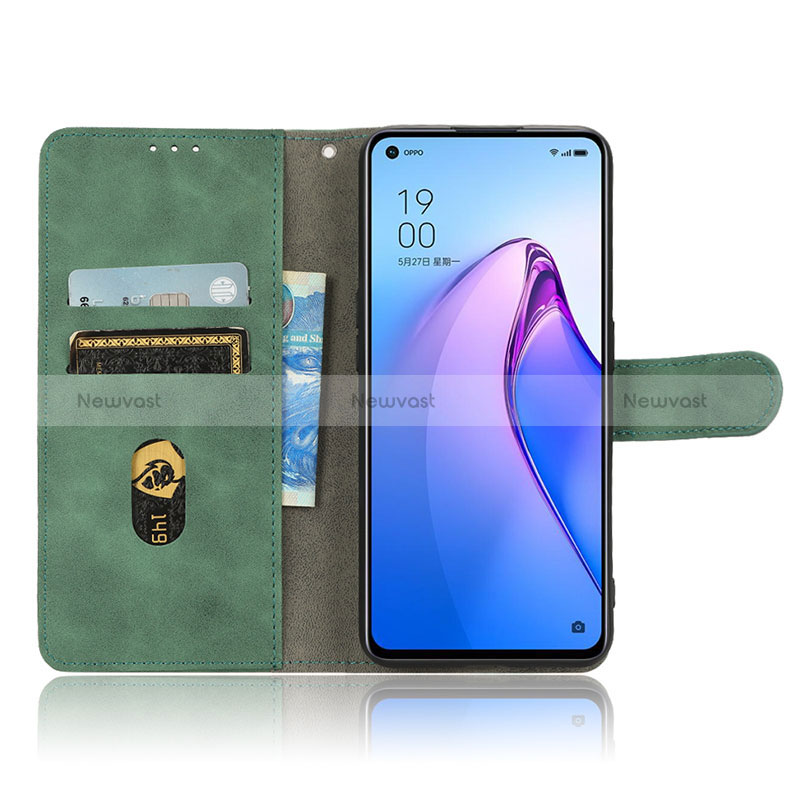 Leather Case Stands Flip Cover Holder L01Z for Oppo Reno9 5G