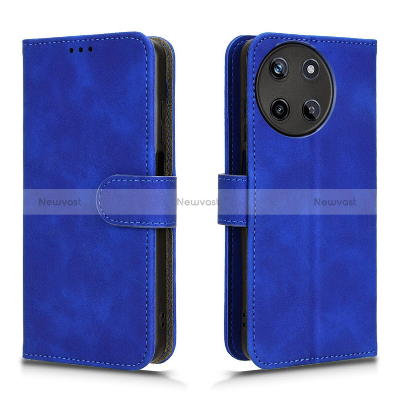 Leather Case Stands Flip Cover Holder L01Z for Realme 11 4G Blue