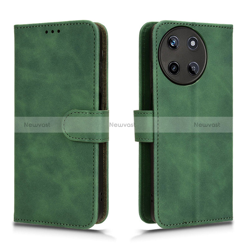 Leather Case Stands Flip Cover Holder L01Z for Realme 11 4G Green