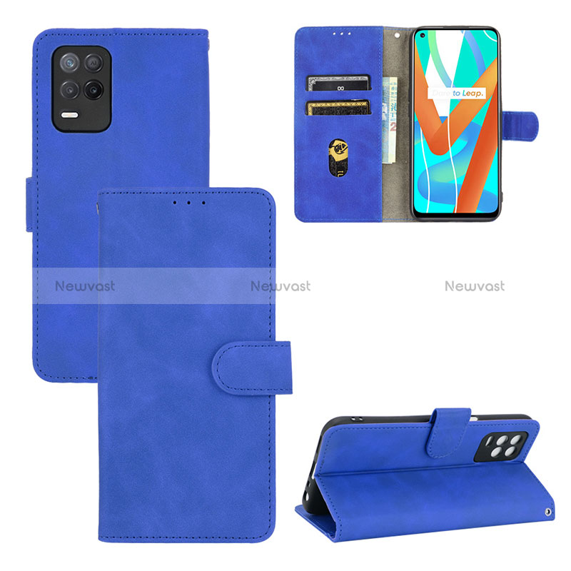 Leather Case Stands Flip Cover Holder L01Z for Realme 9 5G India