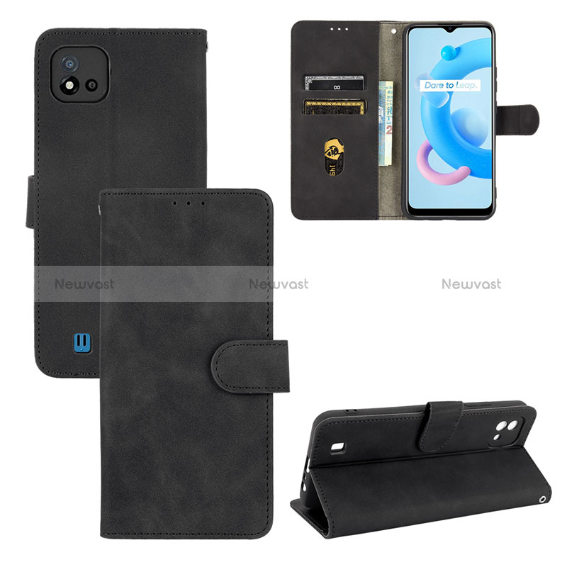 Leather Case Stands Flip Cover Holder L01Z for Realme C11 (2021)