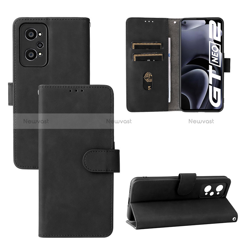 Leather Case Stands Flip Cover Holder L01Z for Realme GT Neo 3T 5G