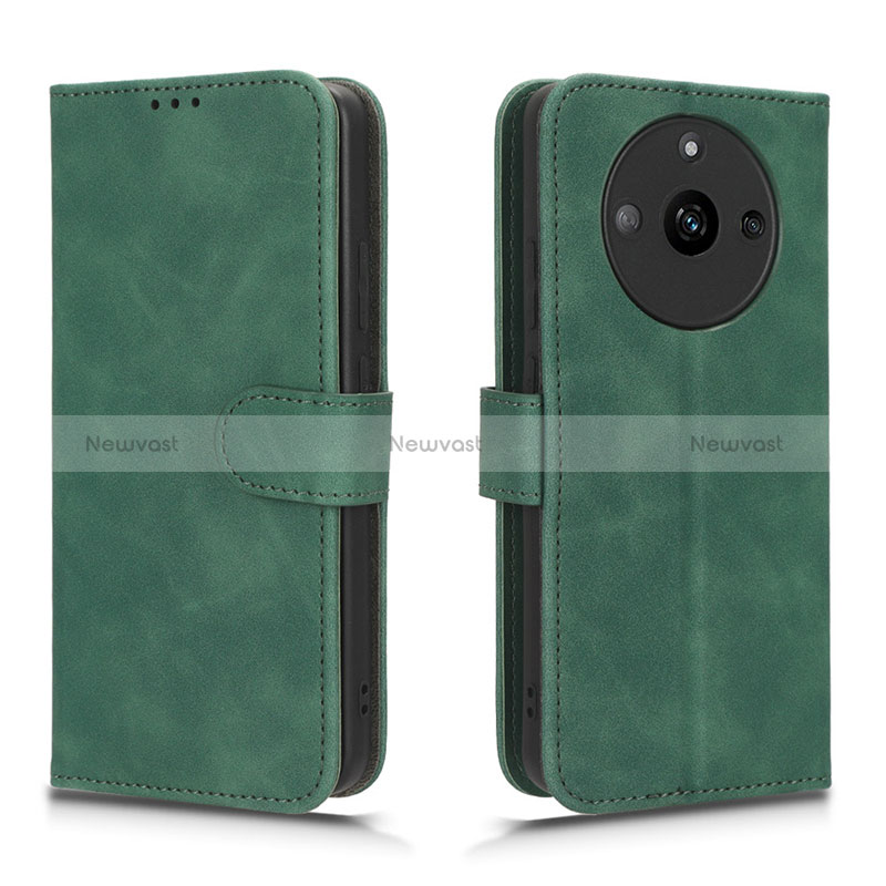 Leather Case Stands Flip Cover Holder L01Z for Realme Narzo 60 5G Green