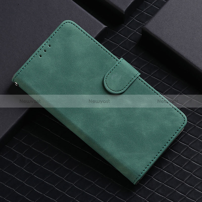 Leather Case Stands Flip Cover Holder L01Z for Realme V3 5G Green