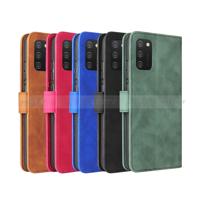 Leather Case Stands Flip Cover Holder L01Z for Samsung Galaxy A03s