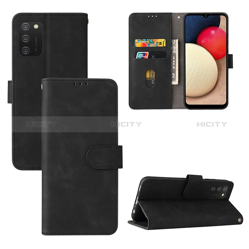 Leather Case Stands Flip Cover Holder L01Z for Samsung Galaxy A03s