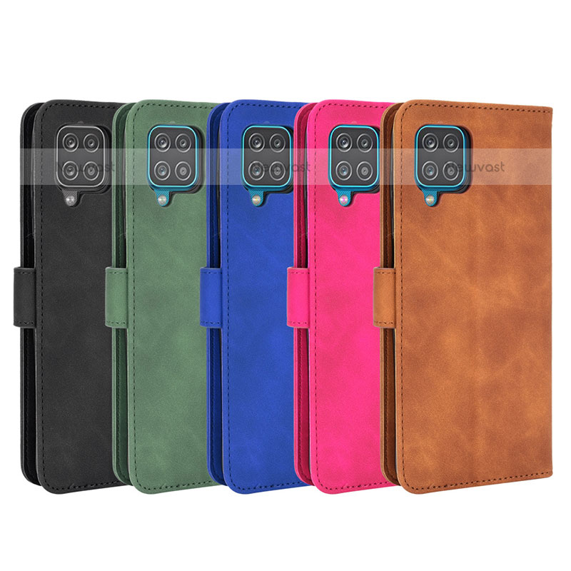 Leather Case Stands Flip Cover Holder L01Z for Samsung Galaxy A12