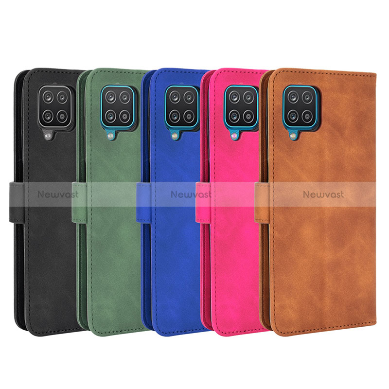 Leather Case Stands Flip Cover Holder L01Z for Samsung Galaxy A12 Nacho