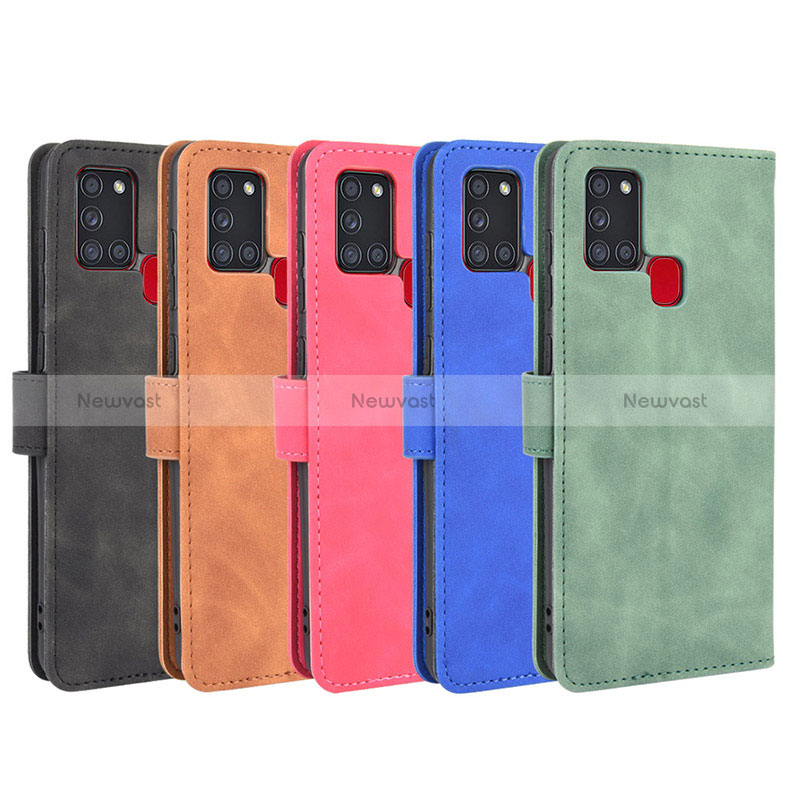 Leather Case Stands Flip Cover Holder L01Z for Samsung Galaxy A21s