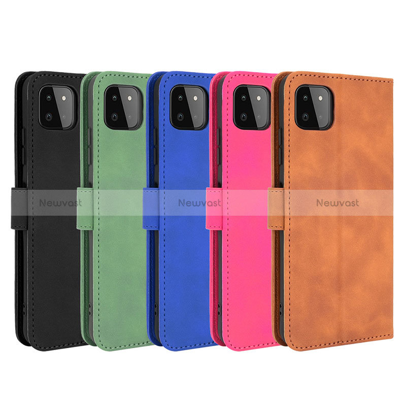 Leather Case Stands Flip Cover Holder L01Z for Samsung Galaxy A22 5G