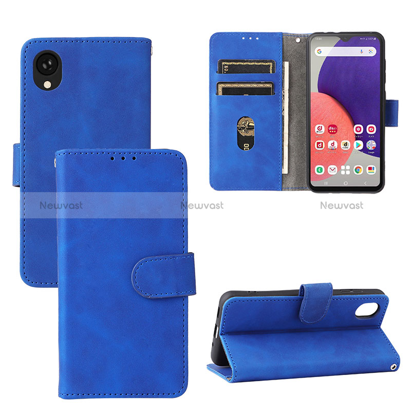 Leather Case Stands Flip Cover Holder L01Z for Samsung Galaxy A22 5G SC-56B