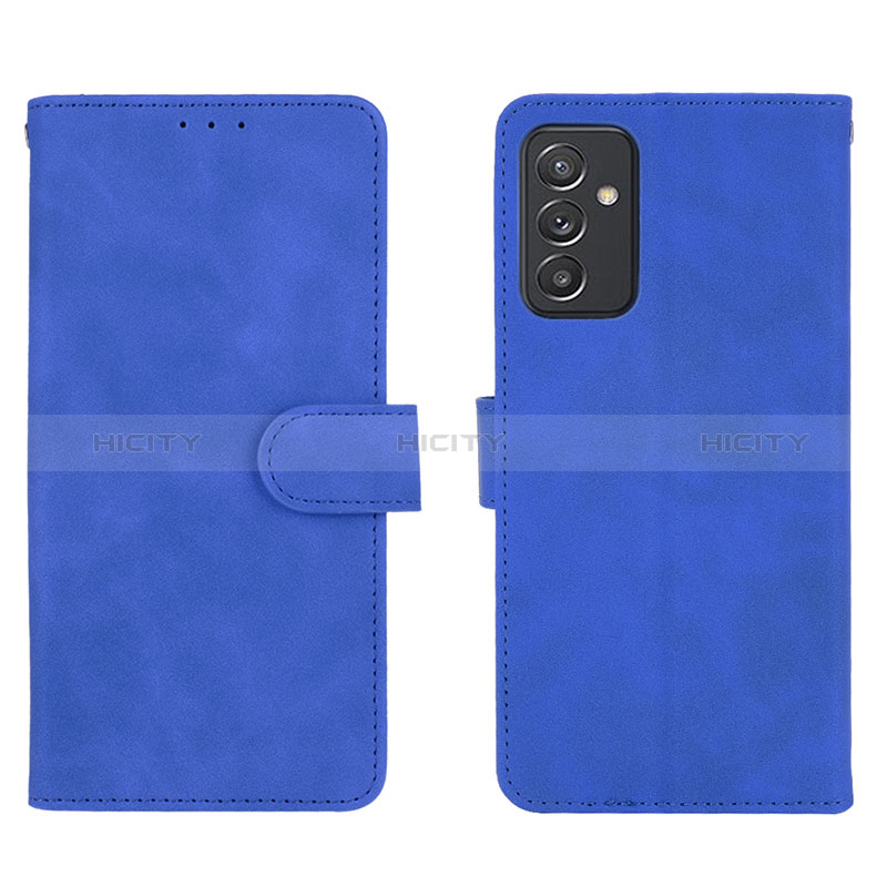 Leather Case Stands Flip Cover Holder L01Z for Samsung Galaxy A25 5G Blue