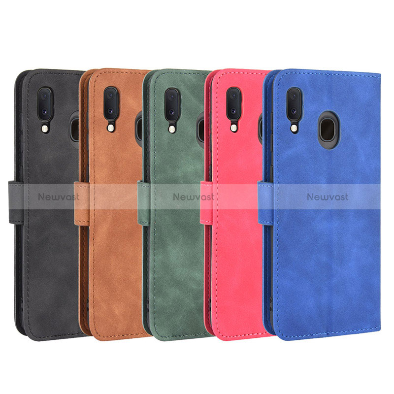 Leather Case Stands Flip Cover Holder L01Z for Samsung Galaxy A30