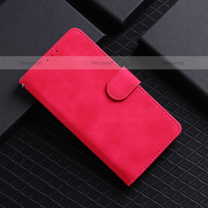 Leather Case Stands Flip Cover Holder L01Z for Samsung Galaxy A31 Hot Pink