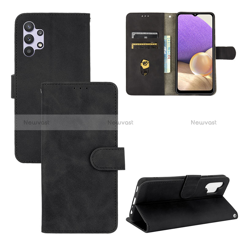 Leather Case Stands Flip Cover Holder L01Z for Samsung Galaxy A32 4G