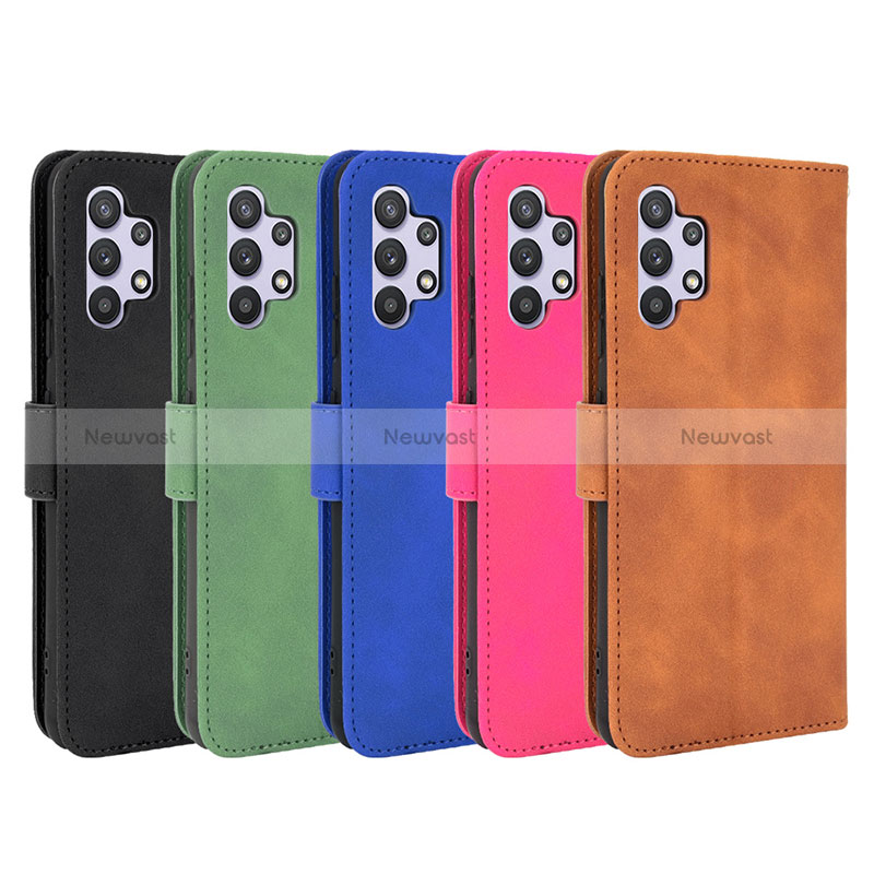 Leather Case Stands Flip Cover Holder L01Z for Samsung Galaxy A32 4G