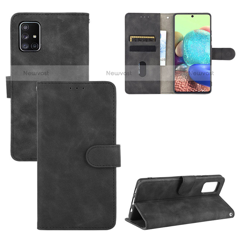 Leather Case Stands Flip Cover Holder L01Z for Samsung Galaxy A71 4G A715