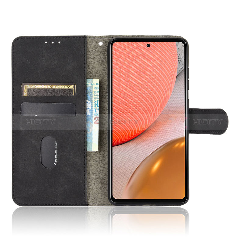 Leather Case Stands Flip Cover Holder L01Z for Samsung Galaxy A72 5G