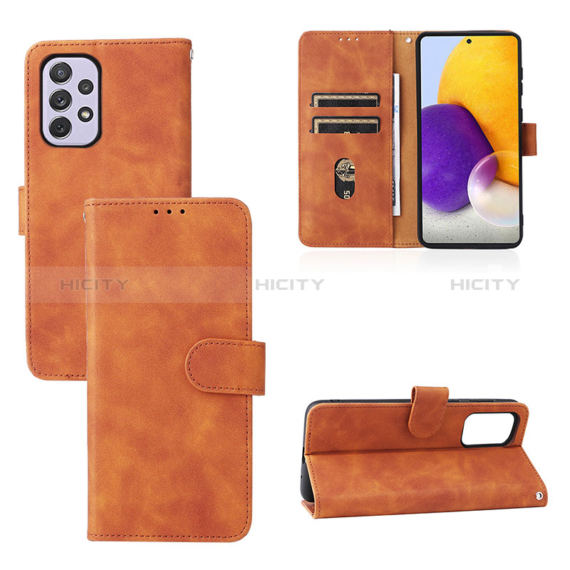 Leather Case Stands Flip Cover Holder L01Z for Samsung Galaxy A73 5G