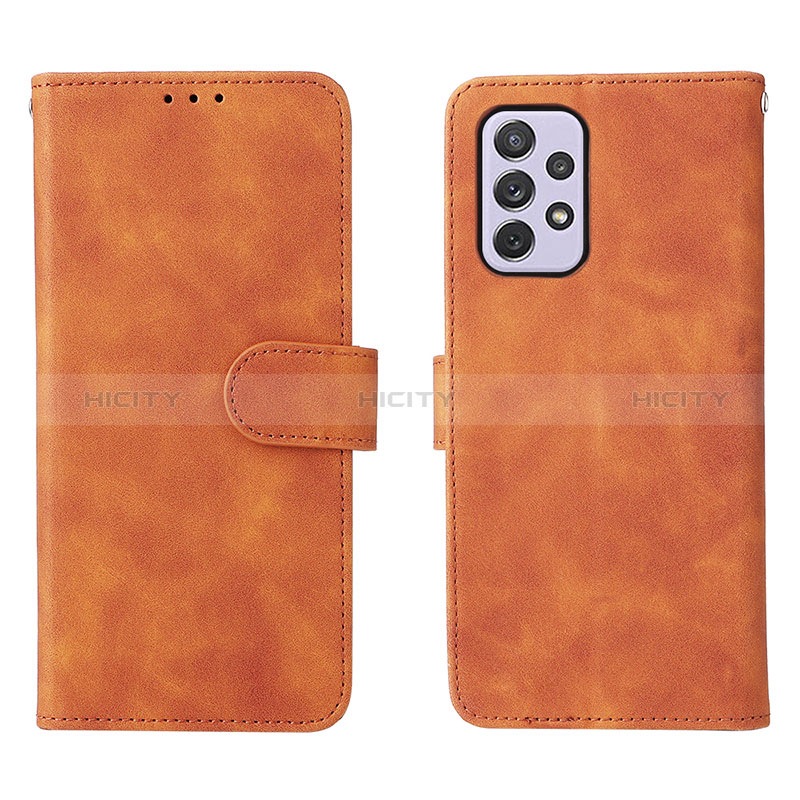 Leather Case Stands Flip Cover Holder L01Z for Samsung Galaxy A73 5G