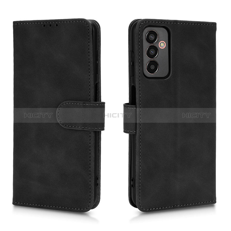 Leather Case Stands Flip Cover Holder L01Z for Samsung Galaxy F13 4G Black