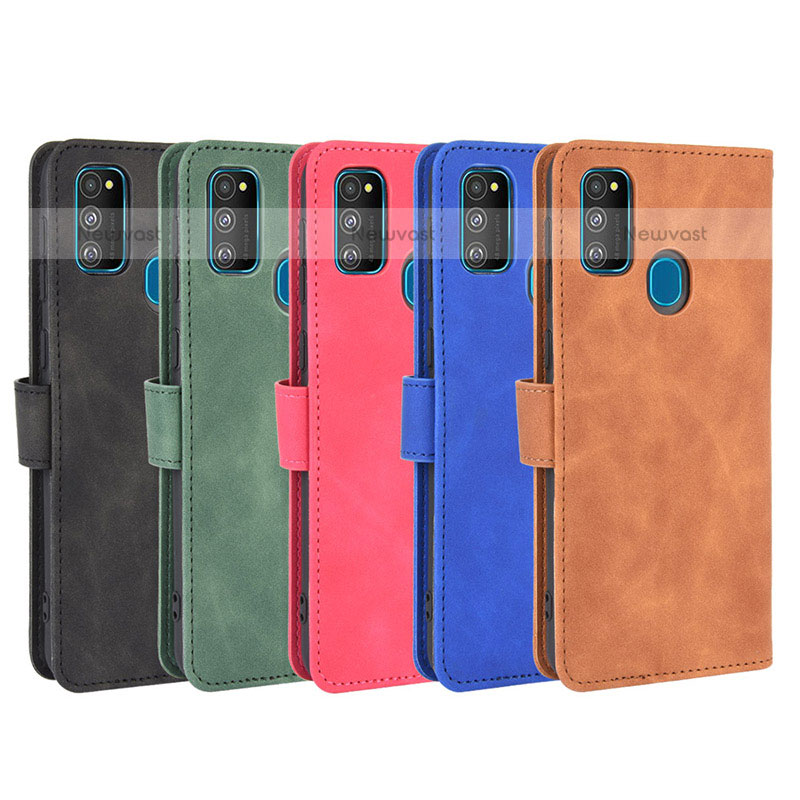 Leather Case Stands Flip Cover Holder L01Z for Samsung Galaxy M30s