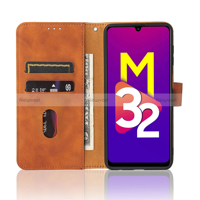 Leather Case Stands Flip Cover Holder L01Z for Samsung Galaxy M32 4G