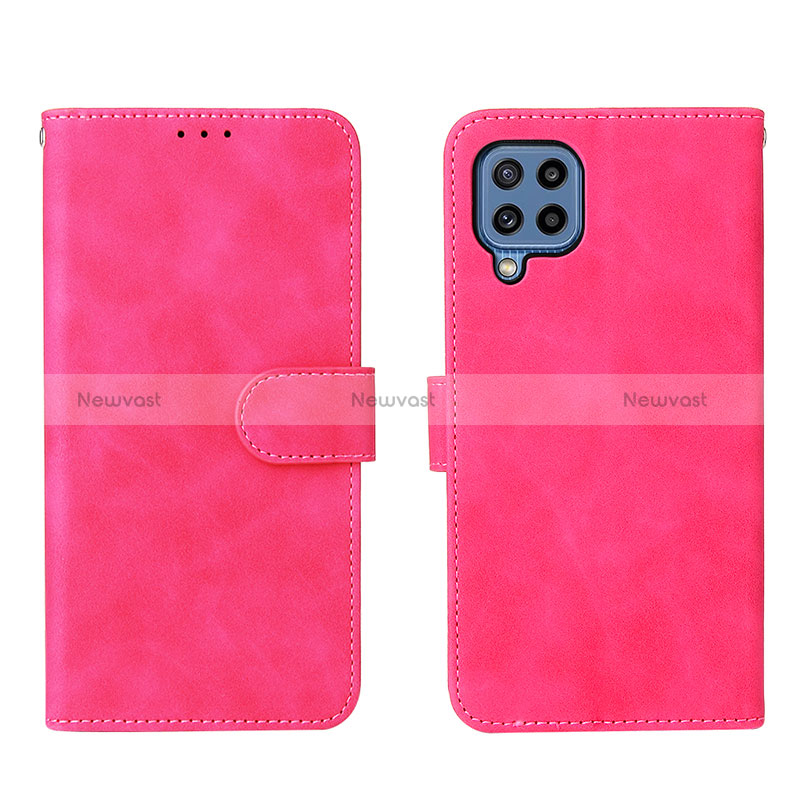 Leather Case Stands Flip Cover Holder L01Z for Samsung Galaxy M32 4G