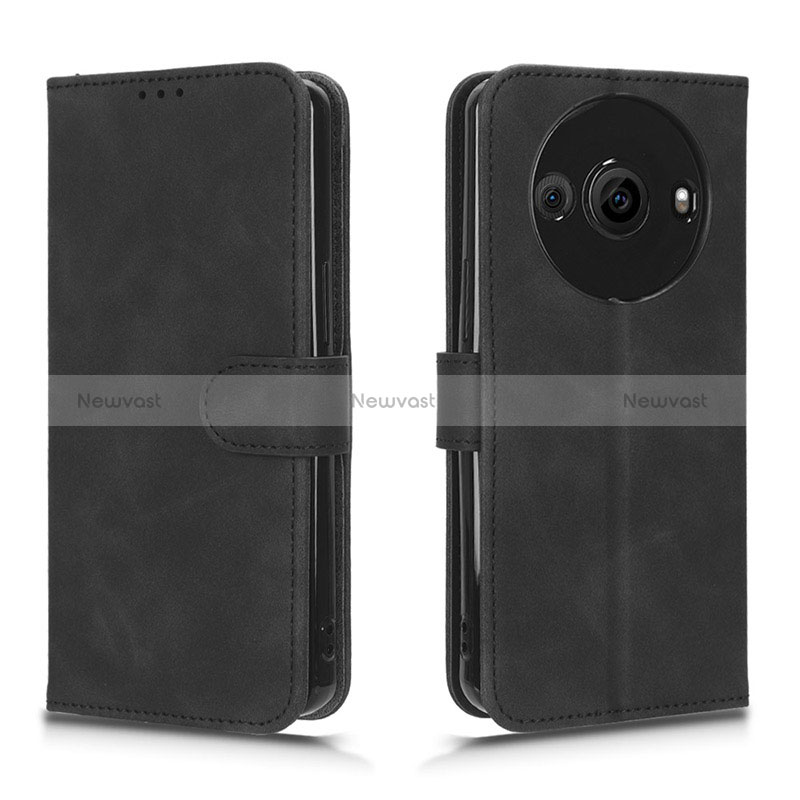 Leather Case Stands Flip Cover Holder L01Z for Sharp Aquos R8s Pro