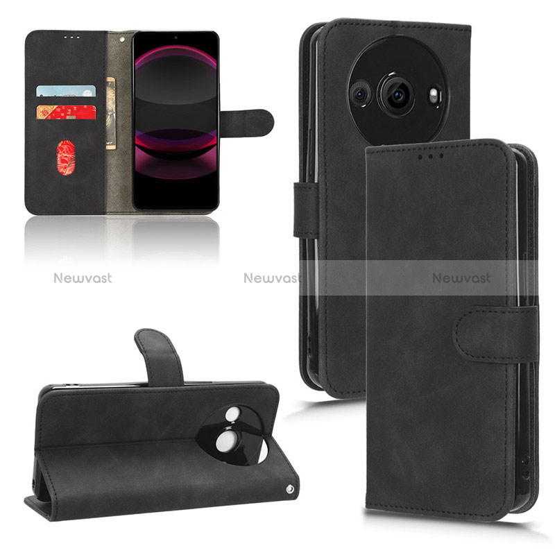 Leather Case Stands Flip Cover Holder L01Z for Sharp Aquos R8s Pro