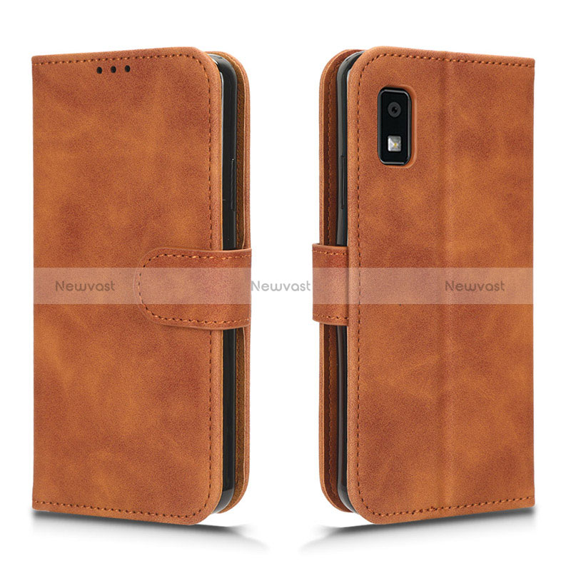 Leather Case Stands Flip Cover Holder L01Z for Sharp Aquos wish3