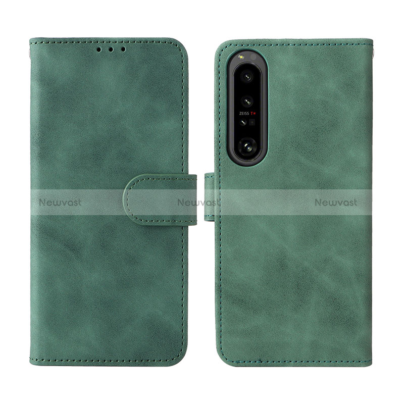 Leather Case Stands Flip Cover Holder L01Z for Sony Xperia 1 IV SO-51C