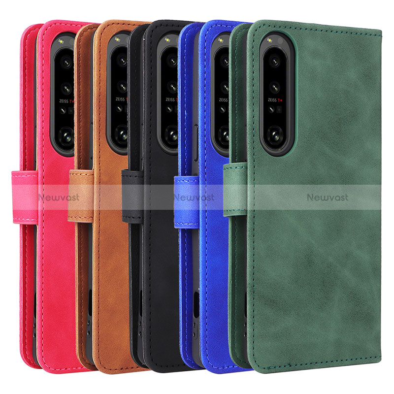 Leather Case Stands Flip Cover Holder L01Z for Sony Xperia 1 IV SO-51C
