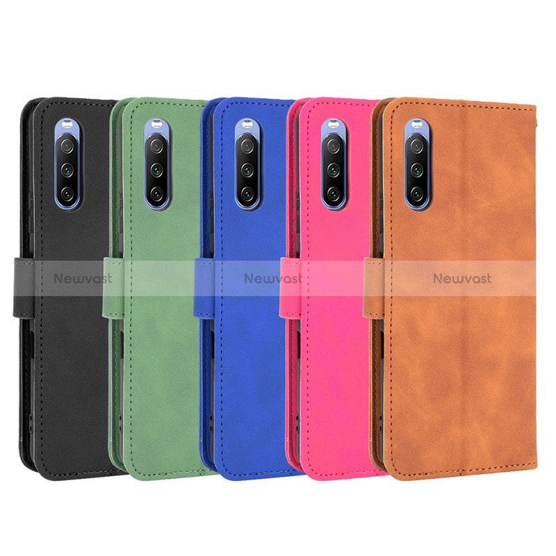Leather Case Stands Flip Cover Holder L01Z for Sony Xperia 10 III SO-52B