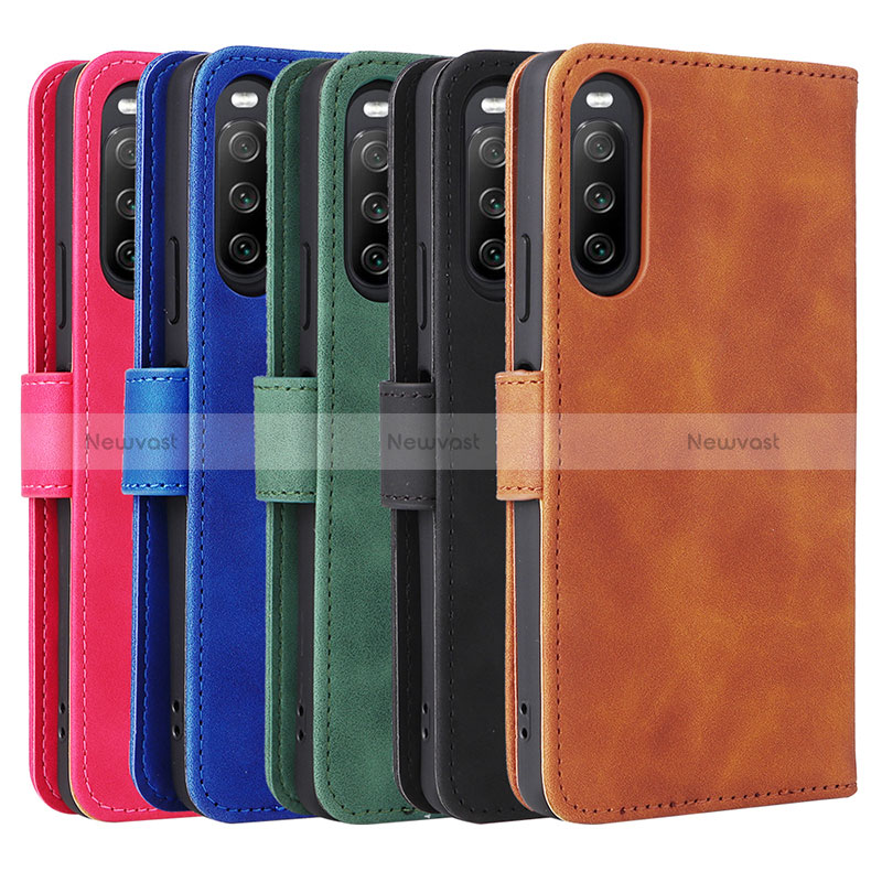 Leather Case Stands Flip Cover Holder L01Z for Sony Xperia 10 IV SOG07