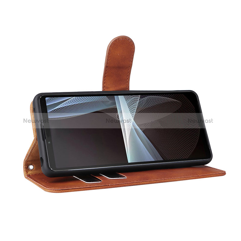 Leather Case Stands Flip Cover Holder L01Z for Sony Xperia 10 V