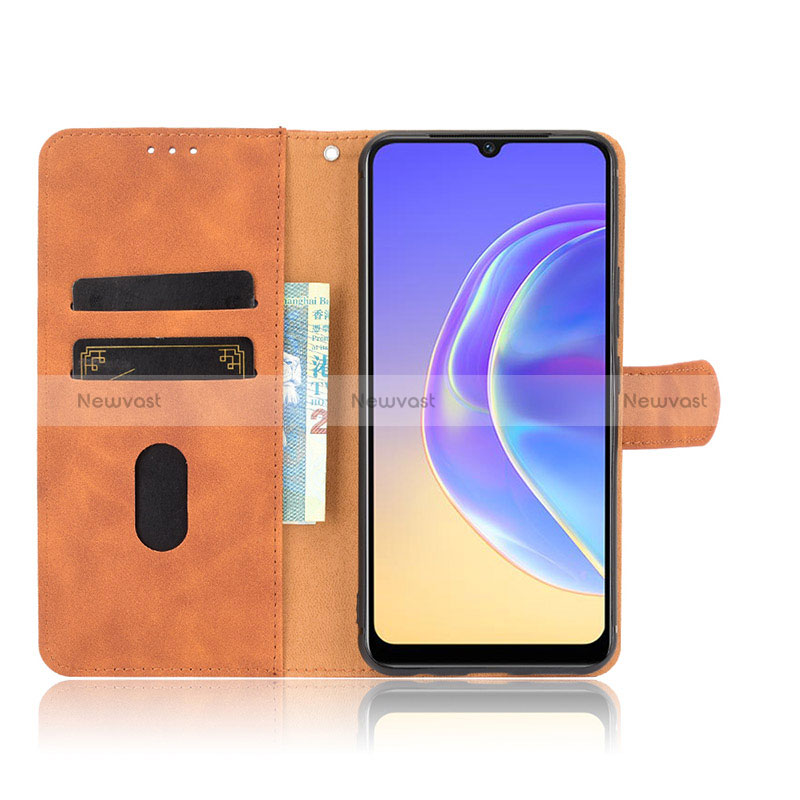 Leather Case Stands Flip Cover Holder L01Z for Vivo V21e 4G