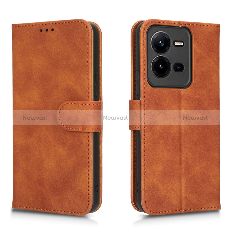 Leather Case Stands Flip Cover Holder L01Z for Vivo V25e